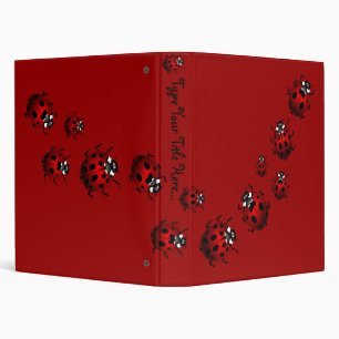 Ladybug Binder Cute Ladybug Art School Supplies