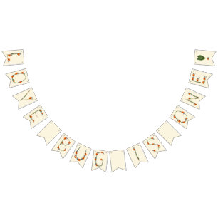 Ladybug Birthday Party - One year old 1st Birthday Bunting Flags