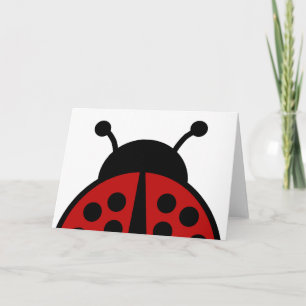 Ladybug blank card for your text