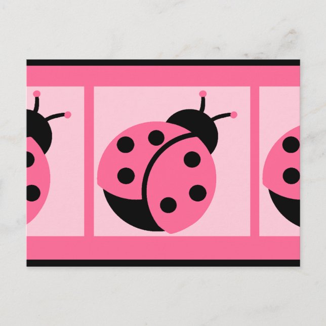 Ladybug Blank Postcard (Front)
