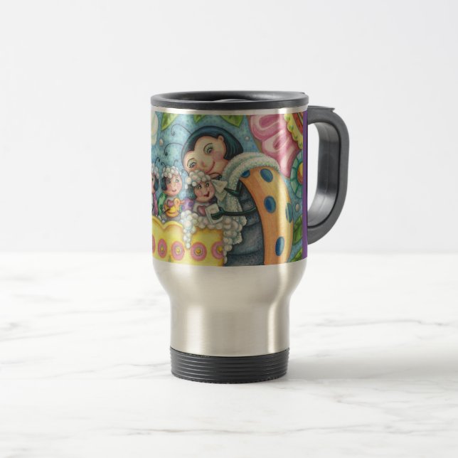 Ladybug Bubblebath LADYBIRD TRAVEL/COMMUTER MUG (Front Right)