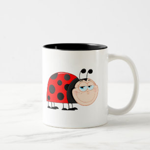 Ladybug Bug  Funny Insect Cute Two-Tone Coffee Mug