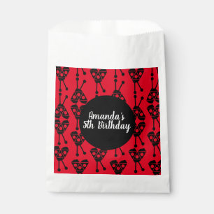 Ladybug Bug Insect Geometrical Birthday Party Red Favour Bag