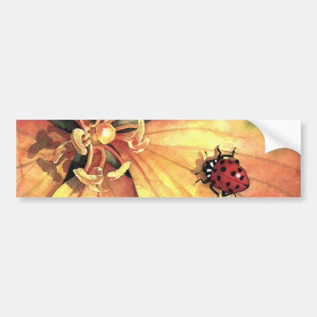 ladybug bumper sticker (Front)
