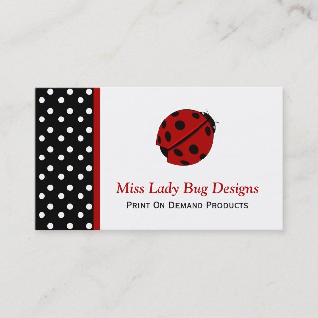Ladybug Business Card (Front)