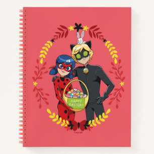 Ladybug & Cat Noir Easter Basket Notebook