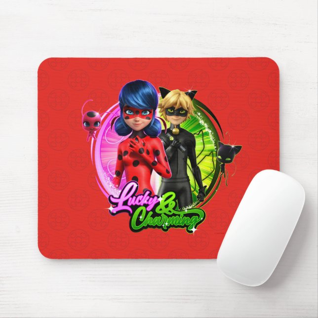 Ladybug & Cat Noir | Lucky & Charming Mouse Pad (With Mouse)
