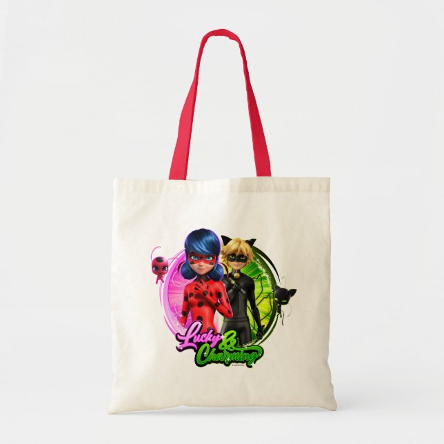 Ladybug & Cat Noir | Lucky & Charming Tote Bag (Front)