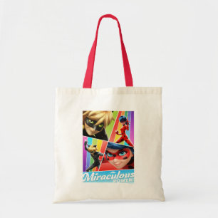 Ladybug & Cat Noir   Miraculous Power! Tote Bag