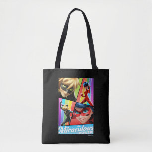 Ladybug & Cat Noir   Miraculous Power! Tote Bag