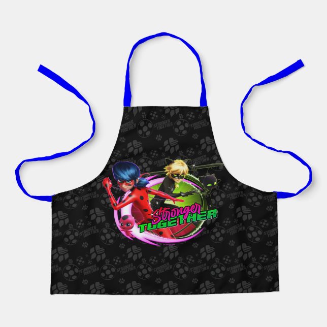 Ladybug & Cat Noir | Stronger Together Apron (Front)