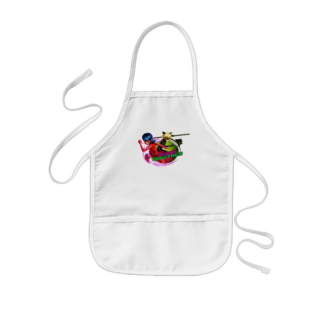 Ladybug & Cat Noir | Stronger Together Kids Apron (Front)
