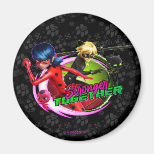 Ladybug & Cat Noir   Stronger Together Magnet