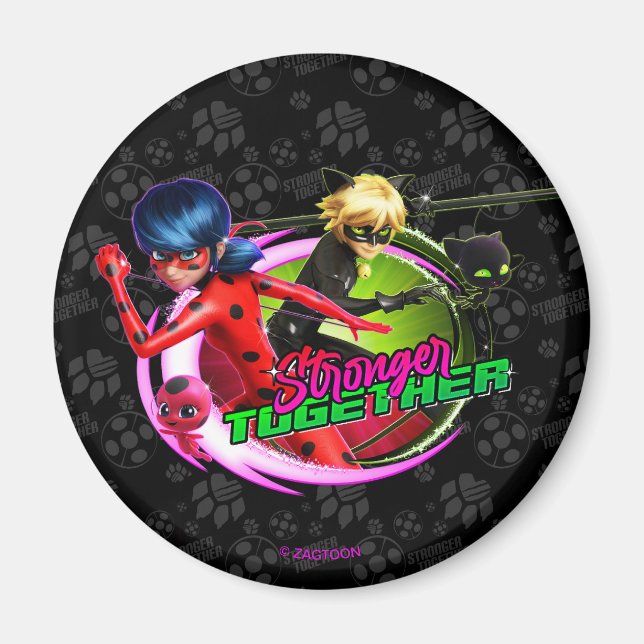 Ladybug & Cat Noir | Stronger Together Magnet (Front)