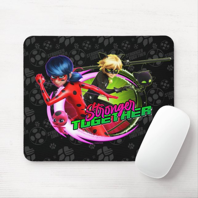Ladybug & Cat Noir | Stronger Together Mouse Pad (With Mouse)