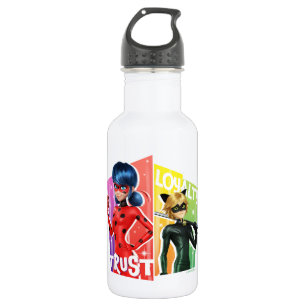 Ladybug & Cat Noir   Trust & Loyalty 532 Ml Water Bottle
