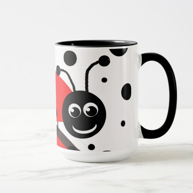 Ladybug Ceramic Mug (Right)