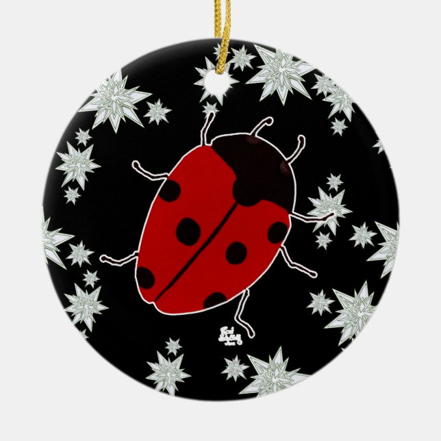 LADYBUG CERAMIC ORNAMENT (Front)