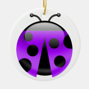 LadyBug Ceramic Ornament