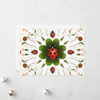 Ladybug Christmas Card