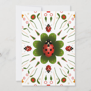 Ladybug Christmas Card