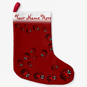 Ladybug Christmas Stocking Personalized Ladybird