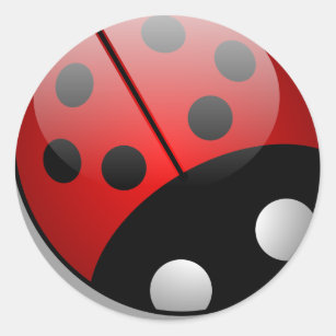 Ladybug Classic Round Sticker
