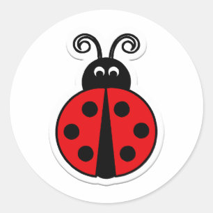 ladybug classic round sticker