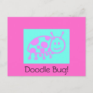 Ladybug Clipart Postcard