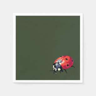 Ladybug Cocktail Paper Napkins