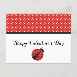 Ladybug coeur la carte de la Saint Valentin