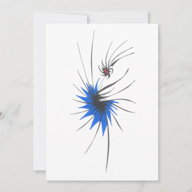 Ladybug Colorful Abstract Tribal Tattoo Art Card (Front)