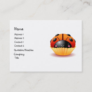 Ladybug Cupcake Business Card