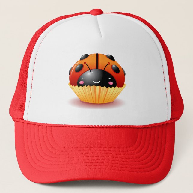 Ladybug Cupcake Hat (Front)