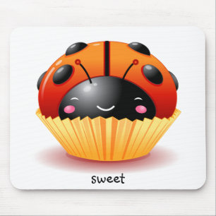 Ladybug Cupcake Mousepad