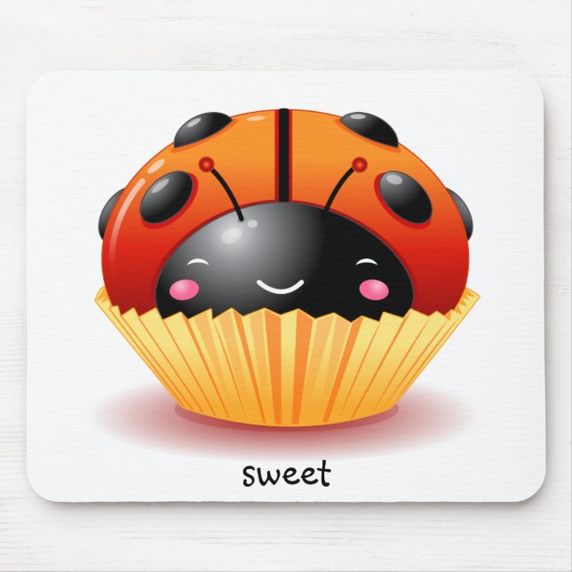 Ladybug Cupcake Mousepad (Front)