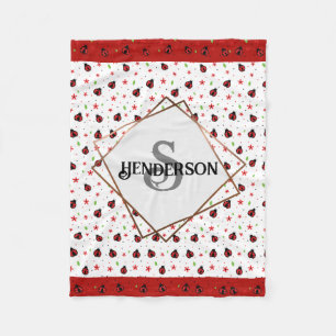 Ladybug  Custom  Fleece Blanket