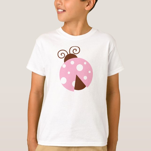 Ladybug, Cute Ladybug, Pink Ladybug, Ladybird T-Shirt (Front)