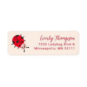 Ladybug Cute Return Address