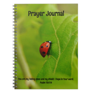 Ladybug dans la Bible Feuille Verse Prayer Journal