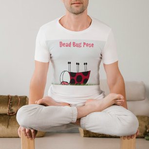 Ladybug Dead Bug Yoga Pose T-Shirt