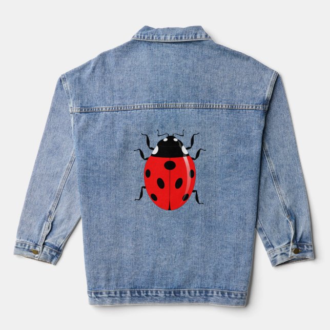 Ladybug Denim Jacket (Back)