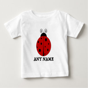 LADYBUG design customized with ANY NAME Baby T-Shirt
