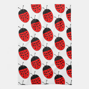 Ladybug Design Kitchen Towel