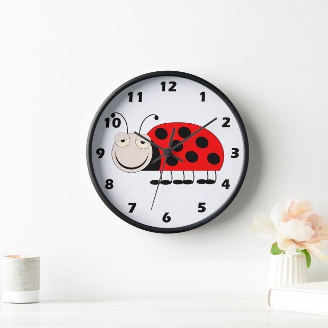 Ladybug Design Wall Clock (Home)
