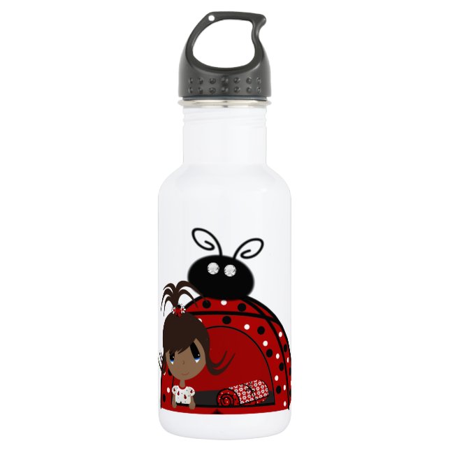 Ladybug DiamondEye Bottle-works 32 oz 532 Ml Water Bottle (Front)