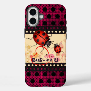Ladybug Dots iPhone 16 Plus Case