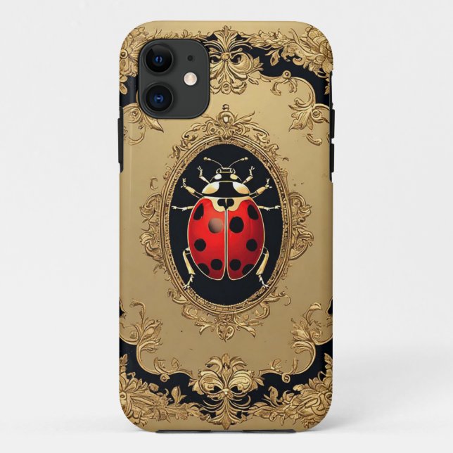 Ladybug  Elegant Artistic Painting Case-Mate iPhone Case (Back)