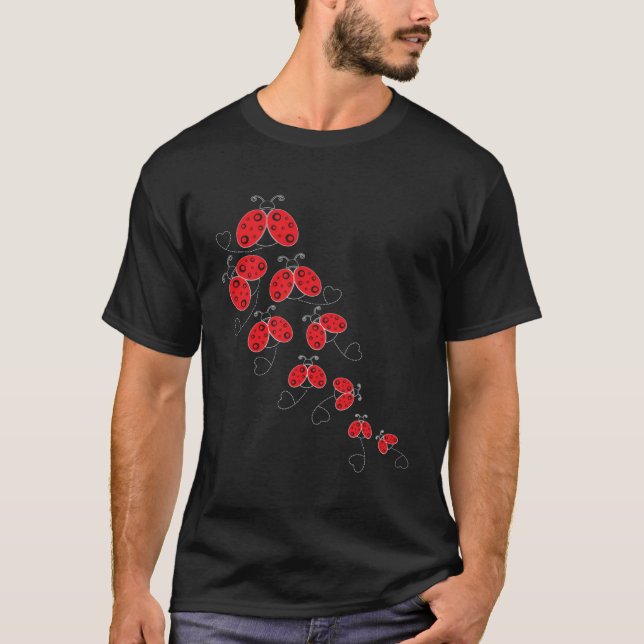 Ladybug Entomologist Insect Catcher Bug Collecting T-Shirt (Front)