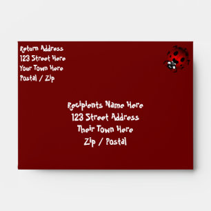 Ladybug Envelopes Personalize Ladybug Envelopes